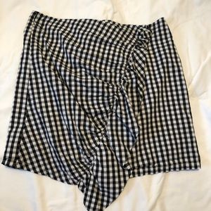 Gingham Mini Skirt